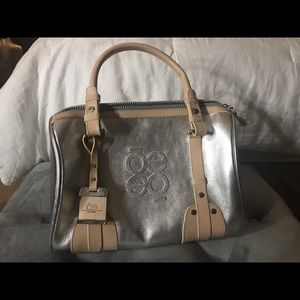 Clōe silver and beige Handbag